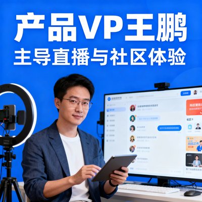 产品VP王鹏，主导直播与社区体验